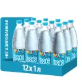 Вода питьевая Bon Aqua негазированная, ПЭТ, 12 шт. по 1 л