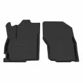 Коврик салонный резиновый (черный) для Mitsubishi Lancer Х (07-15) (передний ряд сидений) (Борт 4см)