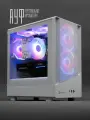 Компьютер АуфПК i5-12400f, RTX 5060, 16Gb DDR4, 512Gb SSD, игровой, белый Indi c управляемой подсветкой ARGB