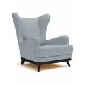 Кресло велюр Zara светло-серый ice 50 90х75х96 см мягкое для отдыха SAV