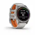 Умные часы Garmin Fenix 7 Pro Sapphire Solar, Fog Gray with Ember Orange Band (010-02777-21)