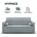 Диван-кровать, Прямой диван HYPNOZ Palma, механизм Аккордеон, светло-серый,174х103х92 см