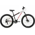 Велосипед горный SITIS CROSSER 7SP 27,5 (2025) White-Black-Red, для взрослых на рост 170-180 см, алюминиевая рама 17