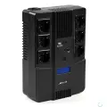 ИБП Бастион SKAT-UPS 800-AID-IN-1x9 {Line-interactive, 800/480Вт, LCD-дисплей, USB/ RJ-45, АКБ 1х 9Ач, сверху евро 3+3,
