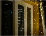 Световой занавес, 256 тёплых белых мини LED-огней, 1.6х1.6+3 м, SNOWHOUSE