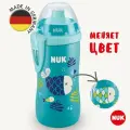 NUK FIRST CHOICE Поильник непроливайка с насадкой тяни толкай меняющий цвет JUNIOR 300 мл