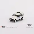 Машинка Minigt#558 1/64 Land Rover Defender 110 1991 Safari Rally Martini Die-cast alloy car model gift