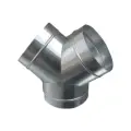 Тройник, D200 мм Y-образный для круглых воздуховодов, оцинкованная сталь