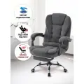 Кресло офисное / кресло компьютерное Defender Meridian Тем. серый, кл.3, ткань, подножка