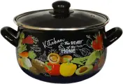 Овощи 5,1л кастрюля со стекл. кр.