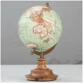 Винтажный глобус Green Gold Globe On Natural Base