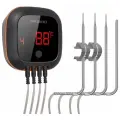 Inkbird Магнитный термометр для мяса Inkbird Bluetooth IBT-4XS с 4-мя датчиками температуры, 1000 мАч
