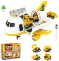 Игровой набор DIY Гараж-Парковка Самолет Строительная техника + 4 машинки HS8004A