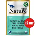 Корм для кошек влажный PRIME NATURE тунец с дорадо в желе, пауч 100 гр*12 шт