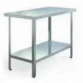 Стол производственный Assum, 1500х700х850мм, без борта, открытый, 1 полка сплошная оцинк, разборный, каркас уголок оцинк, ст. нерж.430