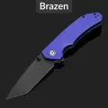 Складной нож CIVIVI Brazen Tanto Blackwash C2023D, сталь D2, рукоять Purple G10