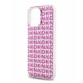 DKNY для iPhone 16 Pro Max чехол PC/TPU Double layer Repeat Electroplated Hard Pink