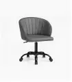 Компьютерное кресло Лайфмебель Пард экокожа серый, регулировка высоты сиденья