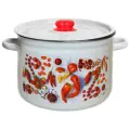 Кастрюля Appetite Паприка 1с18с, 7 л белый/красный 1 7 л