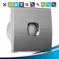 Вентилятор вытяжной Cata Silentis 10 Inox, 100 мм 98 м3/ч серебр.