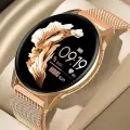 Смарт часы женские круглые умные наручные, AMOLED, Bluetooth Talking Smartwatch, поддержка IOS/Android системы.