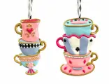 Набор ёлочных игрушек чаепитие без правил: чашки, полимерная глина, 2 шт, Kurts Adler ZCI25231-набор