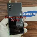 Крышка для Samsung Note 10 (заднее стекло) Премиум качество цвет: Чёрный