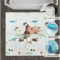 Коврик детский для ползания 180x200 MIKMEL Premium Сафари/Горы