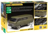 Сборная модель Zvezda 3644 Российский автомобиль УАЗ 3909, масштаб 1:35