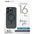 Чехол Keephone Mago Pro для iPhone 16 Pro, противоударный, MagSafe, черный