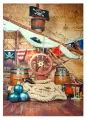 Фотофон винил Пиратский корабль 210х150 см