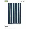 Коврик для ванной IKEA TOFTBO , сине-белый, полосатый ,40x60 см