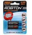 Аккумулятор ROBITON АА, 1.2 В, 2850 мАч, NiMH, 2 шт. в блистере