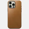 Кожаный чехол Nomad Modern Leather Case для iPhone 16 Pro Max светло-коричневый (English Tan)