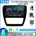 Магнитола для Volkswagen Jetta 6 2011-2018 Android 4G, Bluetooth, WiFi, QLED-экран, FM/AM, Сенсорные кнопки, Carplay/android auto