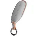 Чехол для ключа Lixiang L7 L8 L9 Итальянская алькантара. Чехол светло-серый на ключ LI 7 Li 8 Li 9