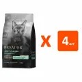 PREMIER LOW GRAIN CAT ADULT STERILISED LAMB & TURKEY низкозерновой взрослые кастрированные коты/стерилизованные кошки ягненок/индейка (2 кг х 4 шт)