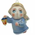 Ёлочная игрушка Ангел с фонариком (Фарфоровая мануфактура СПб)