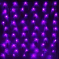 Гирлянда для дома сетка ш1,5* в1,5м 120 ламп LED, прозр. пров,8 реж, IP-20, Фиолетовый