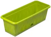 Ящик для растений Сиена 576x228x174 мм с поддоном зеленый