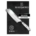 Кухонный Нож Сантоку Hatamoto (TW-003B), длина лезвия 16,0 см, японская сталь AUS-8, рукоять PVC