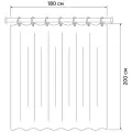 Штора для ванной комнаты, 180*200см, Полиэстер, IDDIS, D26P218i11