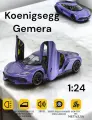 Коллекционная масштабная модель Koenigsegg Gemera 1:24 (металл, свет, звук)