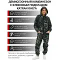 Комбинезон женский костюм на флисе осенний для охоты и рыбалки KATRAN онега полофлисовый, мрамор, Размер: 52-54 Рост: 158-164