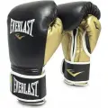 Перчатки тренировочные Everlast Powerlock черно-золотые, вес 12 унций