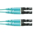 Panduit FX2ELLNLNSNM003 Кабель Патч-корд 2x50/125 OM3 LC дуплекс-LC дуплекс 3м LSZH аквамарин