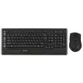 A4Tech 9300F беспроводной комплект клавиатура 21 клавиша и мышь 2000 dpi черный USB горизонтальная прокрутка