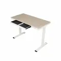 Стол с электроприводом LA-T33-E4A (МДФ белый дуб, белое), высота 70-120 см, столешница 140*70 см