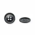 11309/4 28 Пуговица 28L (18мм) 4 прокола, пластик, черный матовый, 100 шт