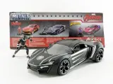 Машинка Jada Toys 1:24 Rubber Marvel Black Panther & Lykan Hypersport Die-cast Car& 2.75 Collectible Figurine , Детские игрушки, подарки для коллекци+онеров